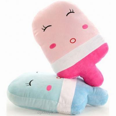 China Soft Stuffed Plush Ice Cream Toy Pillow Plush Toys Cushion for sale