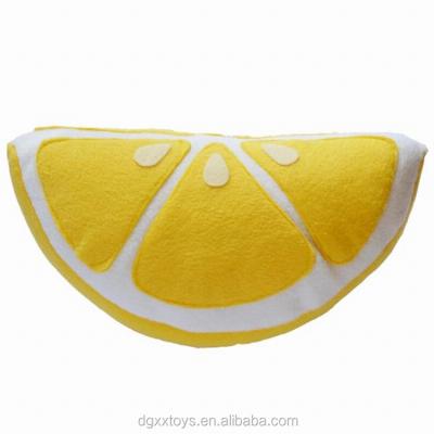 China Plush Toy Fruit Shape Pillow Lemon Cushion for sale