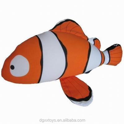 China Plush Microbead Cushion Clownfish Cushion Animal Shape Pillow for sale