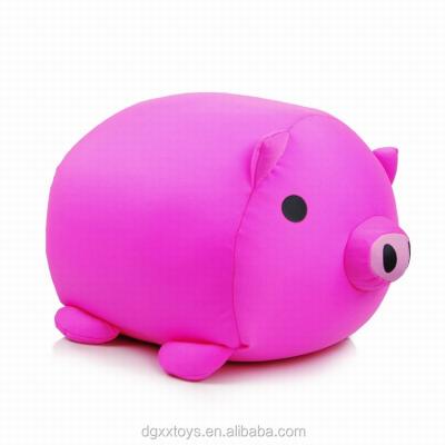 China Pink Plush Pig Shaped Cushion Microbead Pillow for sale