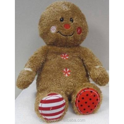 China Plush Factory Plush Soft Stuffed Christmas Gingerbread Man Custom Novelty Plush for sale