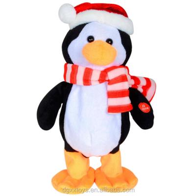 China Custom Stuffed Plush Penguin Plush Toy With Jingle Bells Music Plush Toy for sale