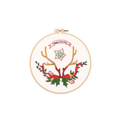 China Northern Europe Diy original Hand-embroidered Christmas material Santa Claus Embroidery Crafts Gifts Package Crafts for sale