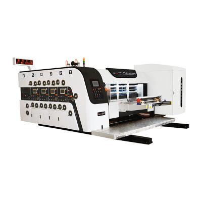 China Full Automatic High Efficiency Cardboard Corrugated Cardboard Machine Printing Slotting Die Cutting Machine for sale