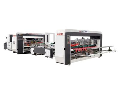 China 2800 full automatic low price high efficiency carton gluer machine equipment high speed nailing machine for sale