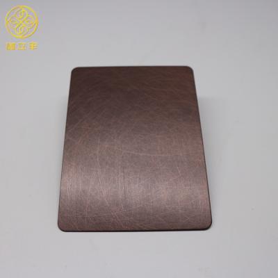 China Clad Bronze Wall Plate Copper Hairline Finish Color Stainless Steel Sheet for sale