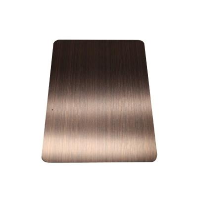 China Wall Plate Antique Brass Copper Bronze Brushed Stainless Steel Sheet for sale