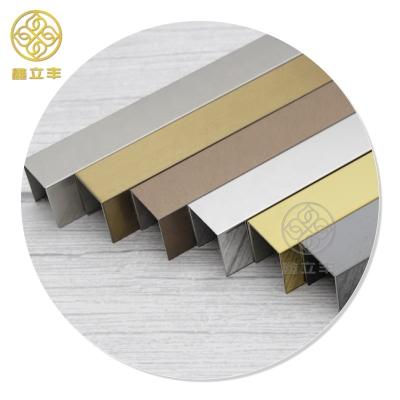 China Guangdong Xinlifeng Modern Factory Stainless Steel Outside Trim Tile Edge Corner Molding for sale