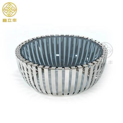 China Customized Guangdong Xinlifeng factory black metal and glass coffee table top set for sale