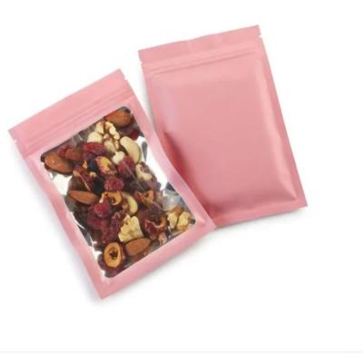 China Mylar Aluminum Foil Water Proof Zipper Pouches Biodegradable Moisture Proof Plastic Packing Bag for sale