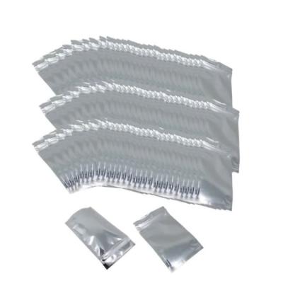 China Hotselling Food Packaging Aluminum Foil Pouch Mylar Flat Packing Bag Three Side Ziplock Moisture Proof Sealing for sale