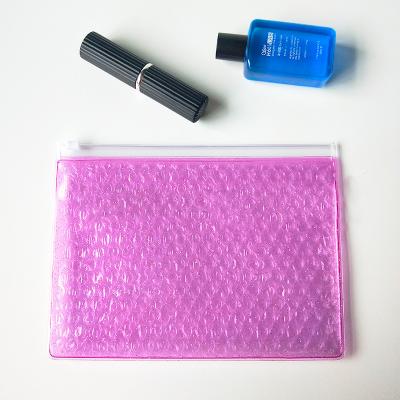 China Belle PVC BIODEGRADABLE Zipper Bubble Bag Packaging Holographic Makeup Mailer Mailer With Zipper for sale