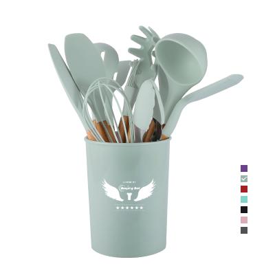 China 13pcs Sustainable Silicone Travel Tools Kitchen Utensil Heat Resistant Non-Stick Baking Set for sale