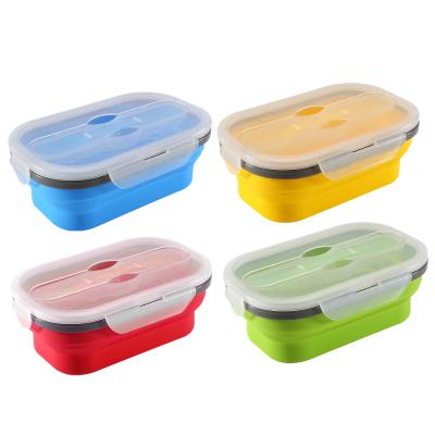 China Portable Collapsible Collapsible Food Storage Container Freshness Preservation Silicone Collapsible Bowl for sale