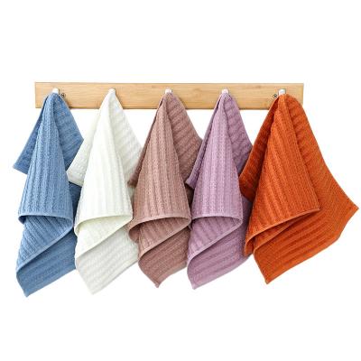 China Multicolor Sustainable Pattern Jacquard Celluloid Household Factory Price Cotton Face Bath Towel Sets for sale