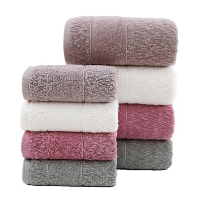 China Good Quality Viable Soft And Gift Absorbent Plain Towel Household Color Wash Cotton Thick Face Towel Sets for sale