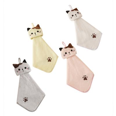 China Sustainable High Quality Cheap Price Coral Fleece Skin-Friendly Cute Soft Child Towel for sale