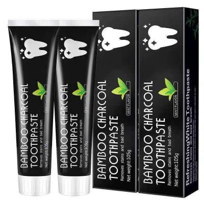 China Oral Refreshing Wholesale Home Use 105g Teeth Whitening Organic Bamboo Charcoal Toothpaste for sale