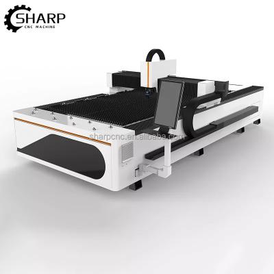 China 1000w 1500w 2000w 3000w 4000w cnc fiber metal laser cutter water cooled aluminum steel copper sheet pipe laser cutter price for sale