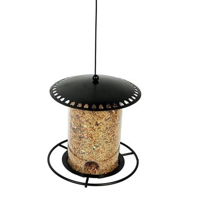 China Outdoor Living Hanging Wild Garden Bird Feeder Bird Cage Box Viable for sale