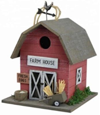 China Sustainable House Outdoor Style Wooden Farmhouse Aviary for sale