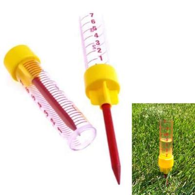 China Rain Gauges Garden Plastic Rain Gauges With Earth Stake Stand Rain Gauges Meter for sale