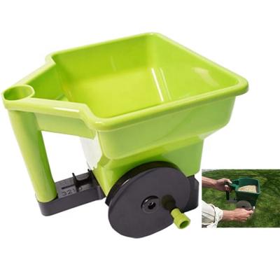 China Easy To Use 3L Hand Emission Hand Held Seed Fertilizer Spreader For Lawn And Garden for sale