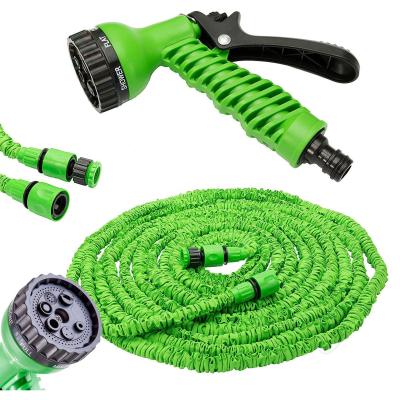 China Adjustable Expandable Magic Flexible Flexible Latex Garden Garden Watering Hose Spray Gun for sale