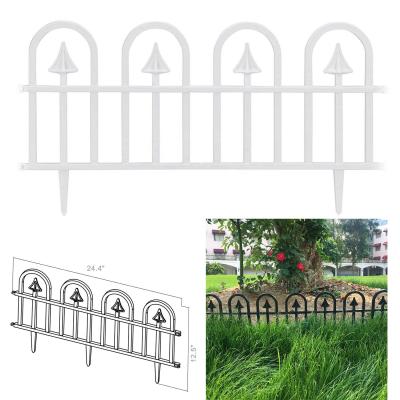 China Easily Assembled Garden Plastic Lawn Grass Edging Picket Border Arch Design Panel Barrier for sale