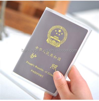 China Wholesale Transparent Passport Cover PVC Passport Holder for sale