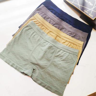 China Ready to ship seamless men boxers Chile Uruguay Paraguay shorts manufacturing factory Customized elastic band underwear ODM for sale