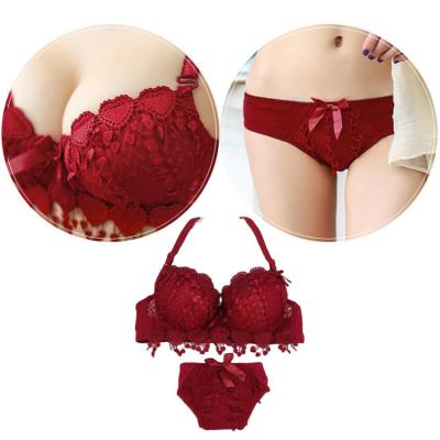 China gold bra panties set hot bra panty set Sexy underwear OEM Padded 3/4 Cup lingerie set sexy nighty for honeymoon for sale