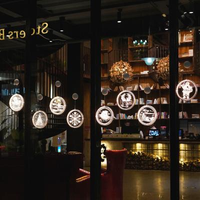 China Light Modern Decorative Acrylic 3D Christmas Hanging Bedroom Pendant Light For Living Room for sale