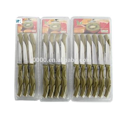 China Middle East Viable Hot Sale Design 12pcs Fruit Sharp Knife for sale