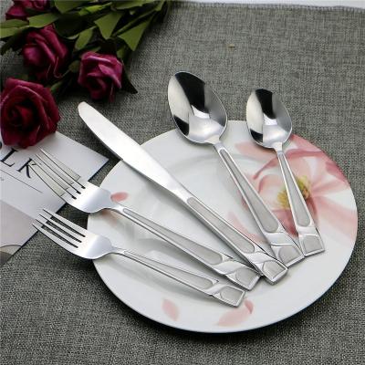 China Factory Wholesale 20-Pieces Sustainable Silverware Set Stainless Steel for sale