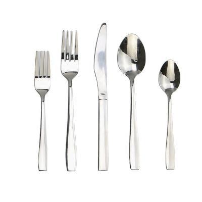 China Sustainable Stainless Steel 40-Piece Silverware Flatware Set Service For 8, Dishwasher Safe for sale