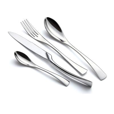 China Sustainable Hot Selling Wedding Gift Stainless Steel Flatware Gold Flatware Set for sale