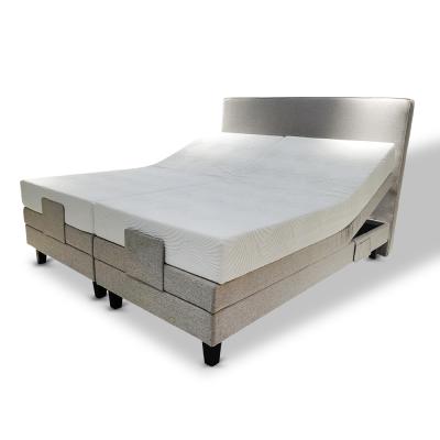 China Electric (Height) Adjustable Bedroom Furniture Lift Bed Queen and King Double Single Size Adjustable Bed Supplier and Manufacturer for sale