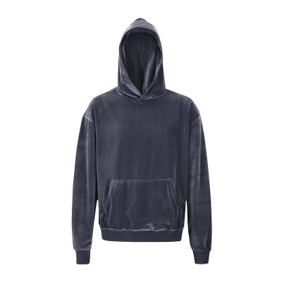 China Popular high quality wholesale custom velor long sleeve velor sweater QUICK DRY hooded for sale