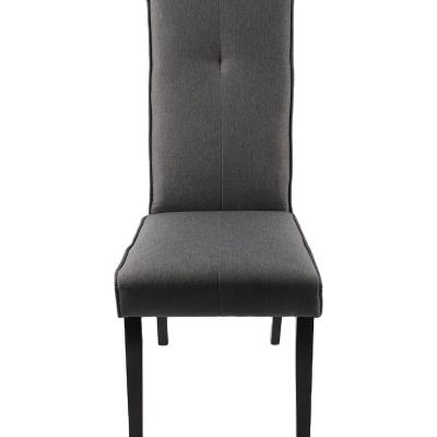 China High Back Modern Hotel Canvas Modern Restaurant Chair Rubber Wood Hotel Dining Chair for sale