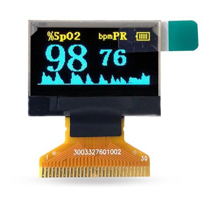 China 0.96 Inch 128*64 OLED Dot Screen LCD Small Size Yellow And Blue Double-color Display 12864 Blood Oxygen Instrument Display Module 0.96 Inch for sale