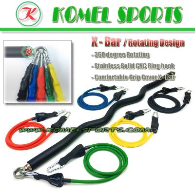 China Used for resistance bands XBar - 360 degree rotating, S shape design for neck adjustment, use with resistance bands for sale