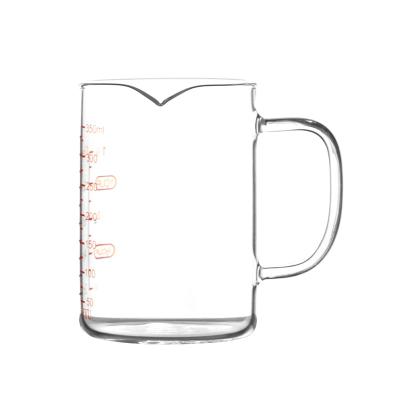 China Kitchen Measuring Cup Viable Drinking Glass Glass Jug With Handle for sale