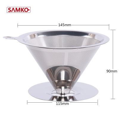 China Stainless Steel Coffee Drip Filter Coffee Viable Vietnamese Mesh Filter for sale