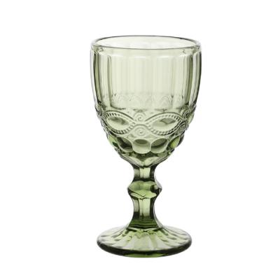 China Minimalist Colored Customized Glass Wine Cup Colored Glass Cute Wine Glass for sale