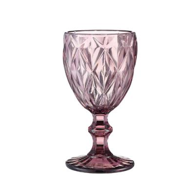 China Minimalist Colored Customized Glass Wine Cup Colored Glass Cute Wine Glass for sale