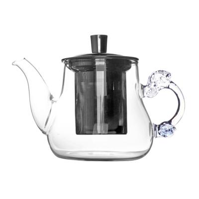 China 500ml Teapot Clear Glass Teapot Viable 500ml Glass Teapot Kettle Tea Set for sale