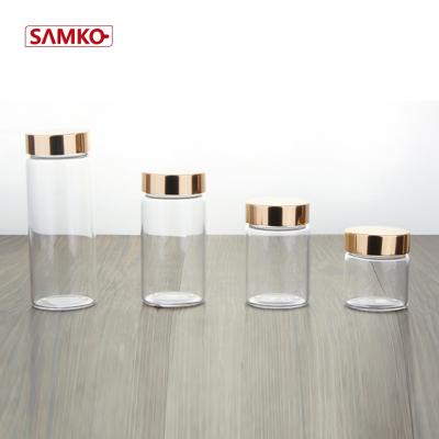 China No Glass Mini Canister 4 Jar Hot Sale 60/90/120/160ml Set for sale