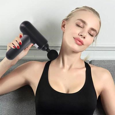 China Electric Massage Gun Electric Body Fascial Muscle Massager Muscle Pain Deep Neck Massage Exercise Relaxation Pain Relief Massage Gun for sale