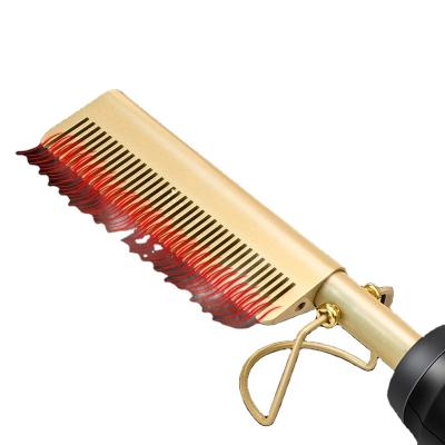 China For Home Use Hot Selling Wholesale Comb Straightener Brush Passionate Straightener Styling Machine Iron Hair Curler Comb Curly Comb for sale